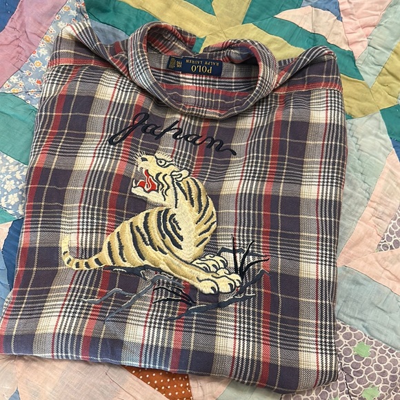 Polo Ralph Lauren Japan Embroidered Souvenir Button Up-Size XXL - Picture 1 of 14